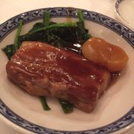 Hotel Okura Restaurant Shinjuku Chinese Tori - 栗と豚肉角切りの煮込み バンズ添え