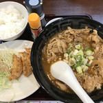 CoCo壱番屋 - カレー肉そば、揚げ餃子セット