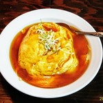 中華料理 八方客 - 今回のオーダーは⁉️
            天津飯と台湾味噌ラーメンのセット‼️
            夜の部の価格なので￥8️⃣5️⃣0️⃣
            今日もマジで旨い物を御馳走様ｧｰｯm(。_。)m
            先ずは天津飯を、上から撮影‼️