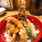 Tempura Seafood Gofuku Ohatsutenjin Ten - 得々天丼