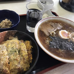 Hayachine Shokudo - ラーメン＆ミニカツ丼セット