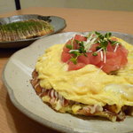 のんびりCafe - 豚玉＋ふわとろＳＰ　７８０円　美味しくて個性のあるトッピングが魅力です♪