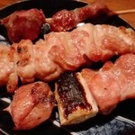 Kurashiki Sumibi Yakitori Toritori - コースの焼きとり