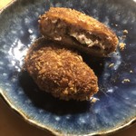 Kobe Croquette Fujisaki Sendai Ten - メンチカツ断面