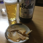 鈴蘭飯店 - お通しは支那竹でした。(^ ^)