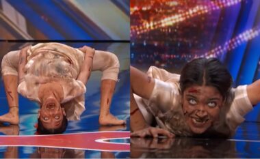 Konkurrentja e “America’s Got Talent” tmerron shikuesit me një performancë të frikshme dhe rrënqethëse