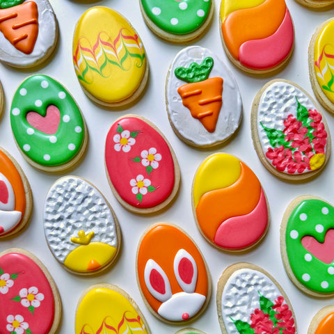 BEGINNER EASTER EGGS ~ Online Cookie Decorating Class