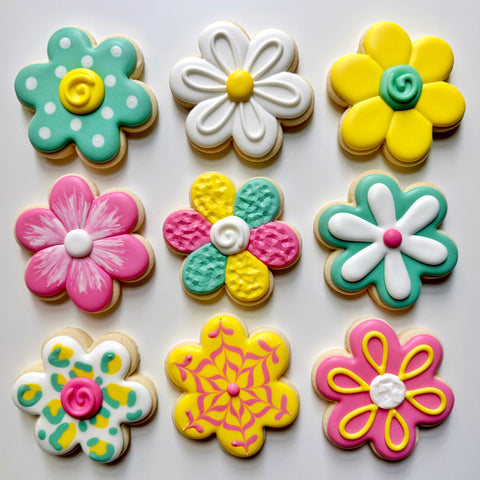 BEGINNER FLOWERS ~ Online Cookie Decorating Class