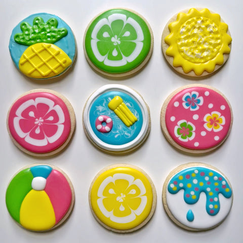 BEGINNER SUMMER ~ Online Cookie Decorating Class