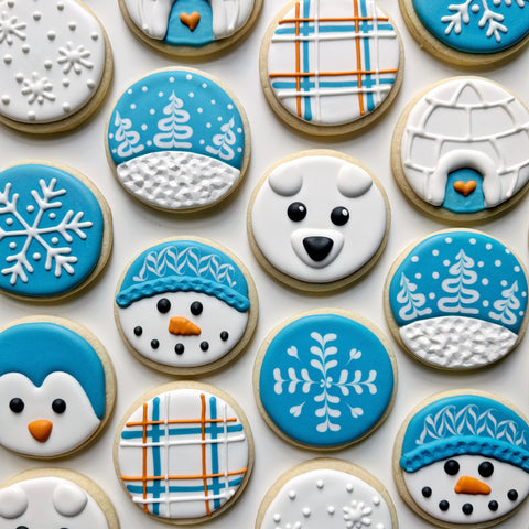 BEGINNER WINTER ~ Online Cookie Decorating Class