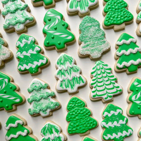 BEGINNER CHRISTMAS TREES ~ Online Cookie Decorating Class