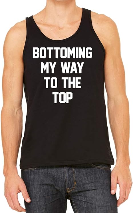 Bottoming My Way To The Top LGBT Gay Pride Slim Fit Shirt