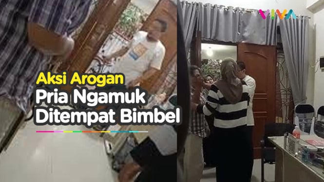 Sambil Ngerokok! Bapak ini Ngamuk, Bikin Siswa dan Guru Keta