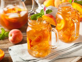 Peach ice tea