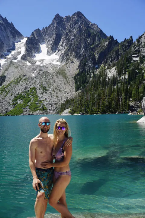 A hike to colchuck Lake right outside Leavenworth Washington