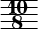  << \relative { \omit Staff.Clef \override Staff.BarLine.color = #(rgb-color 0.972 0.976 0.98) \override Staff.BarLine.hair-thickness = #8 \time 10/8 \set Timing.measureLength = #(ly:make-moment 1/8) s8 \bar "" } >> 