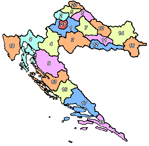 Županije ng Kroasya