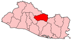 卡瓦尼亚斯省在萨尔瓦多的位置