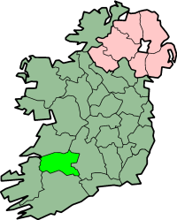 Localização do Condado de Limerick na Irlanda