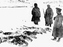 El Tercer Exèrcit otomà va perdre soldats a causa de les gelades a la batalla de Sarıkamısh durant la campanya del Caucas. Gener de 1915