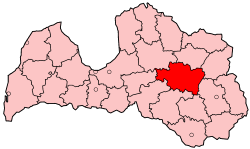Location of Madona District
