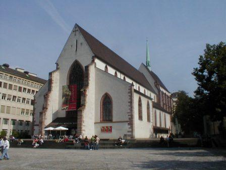 Iama Franciskana preĝejo Barfüsserkirche de Bazelo, post 1298