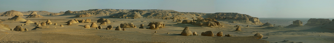 Panorama van Wadi Al-Hitan