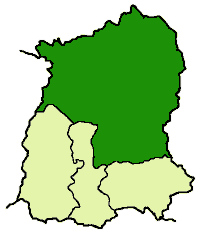 North Sikkim's location in Sikkim