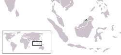 Brunei Darussalam-ৰ অৱস্থান