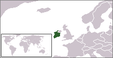 Irske fristats placering