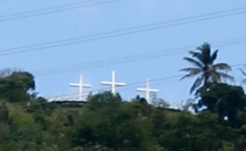 Calvaire à Paete, Philippines.