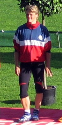 Paula Tarvainen Kalevan kisoissa 2008.