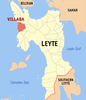 Mapa han Leyte nga nagpapakita kon hain an Villaba