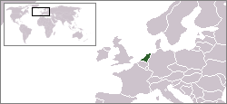 Location of નેધર્લેંડ્સ