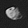 Voyager 2 photo of Pandora (August 1981).