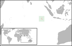 Location of Cocos (Keeling) Islands