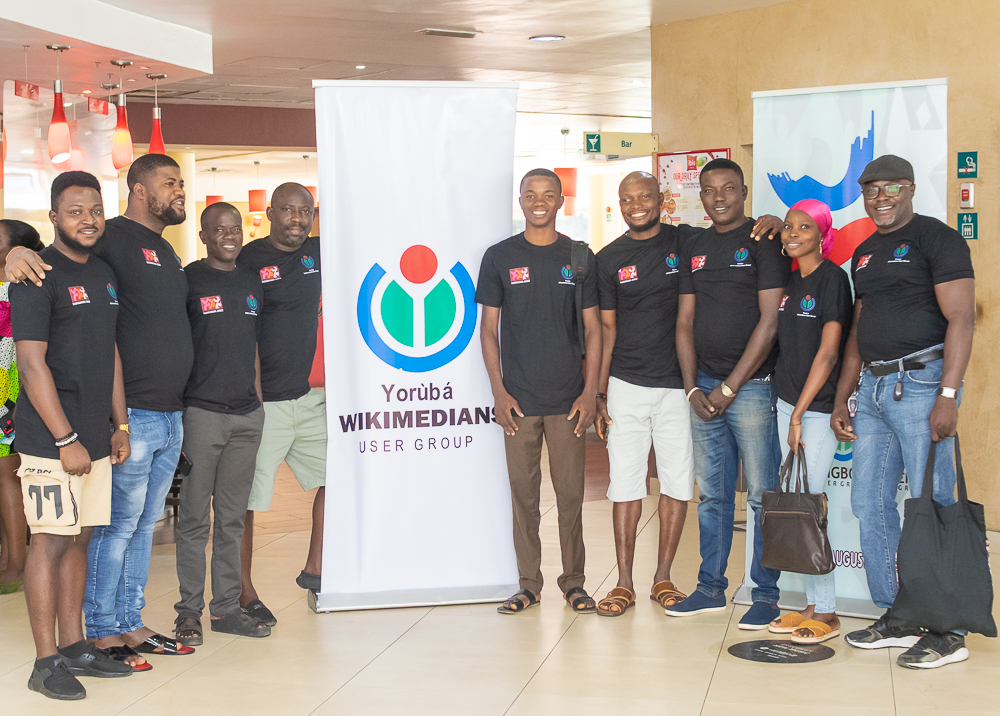 With some members of the Yoruba Wikimedian User Group during the Wikimania 2022 Conference