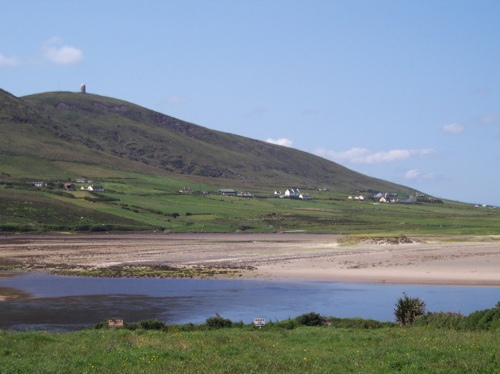 Dooncarton mountain in Glengad over Sruth Fhada Chonn Bay