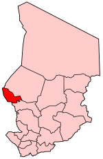 Letak Region Lac di Chad