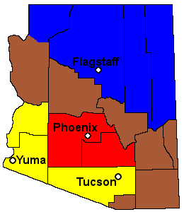 Die 4 Reiseregionen von Arizona