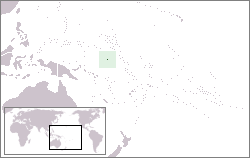 Geografisk plassering av Nauru