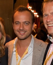 Geert Hoes bij de Europese première van het Cirque du Soleil in Amsterdam (oktober 2010)