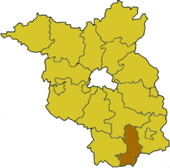 Lokasi Oberspreewald-Lausitz di Brandenburg