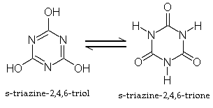 シアヌル酸との互変異性