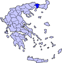Местоположение на Ксанти в Гърция