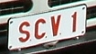 Papal vehicles - SCV 1 in red letters