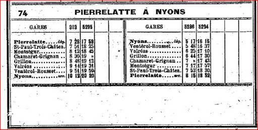 Horaires