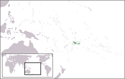 Ligging van die Samoa-eilande