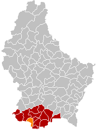 Esch-sur-Alzette na mapě