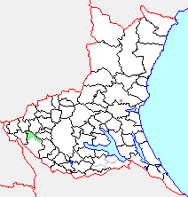 猿島町の県内位置図